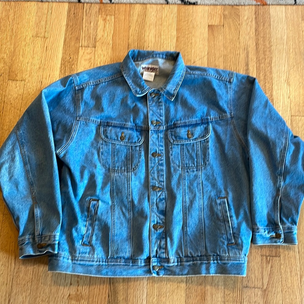 Wrangler (Real Denim) Heavy style Trucker / Motorcycle Jacket - Size XXL